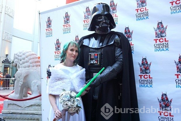 Hollywood'da "Star Wars" nikahı