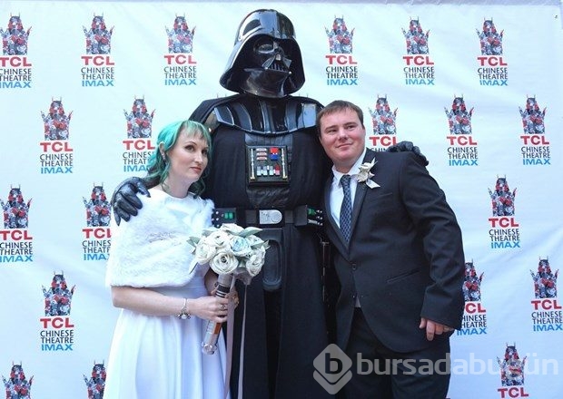 Hollywood'da "Star Wars" nikahı