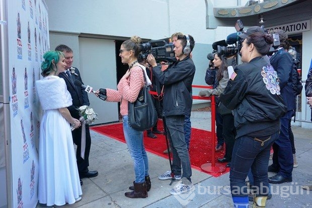 Hollywood'da "Star Wars" nikahı