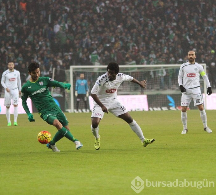 Bursaspor - Torku Konyaspor maçından kareler	