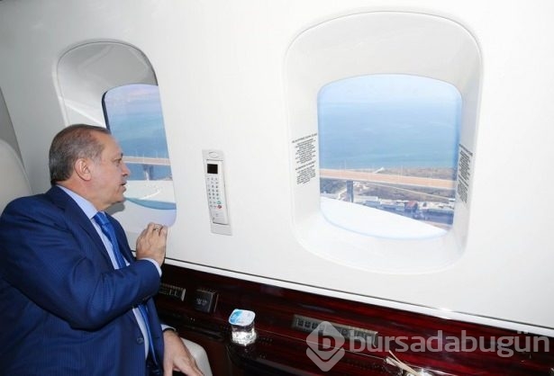 Erdoğan, Körfez Geçişi Asma Köprüsü'nü inceledi