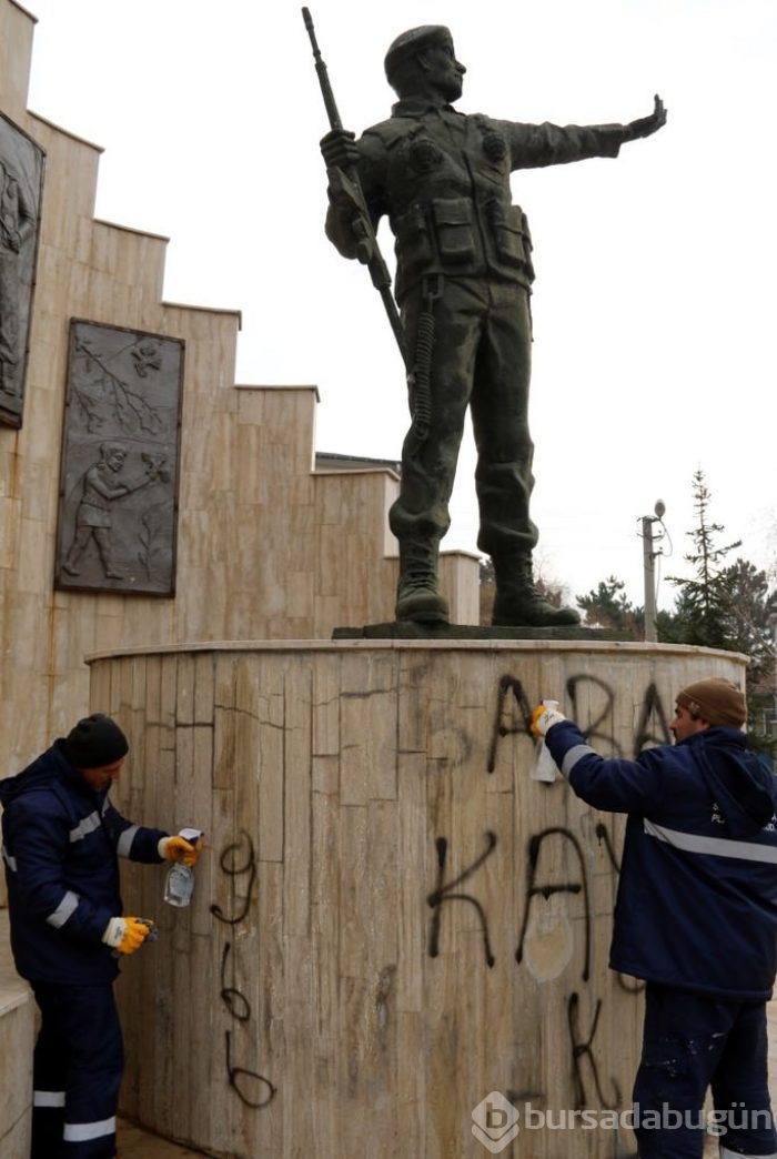 Şehitlere büyük saygısızlık