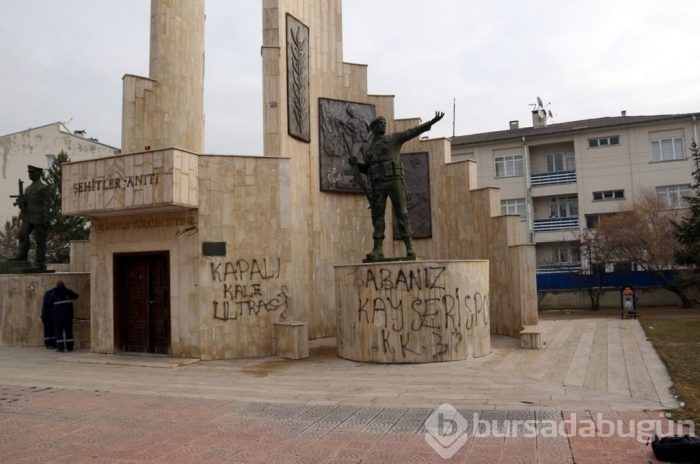 Şehitlere büyük saygısızlık
