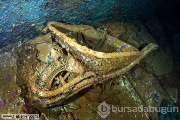 Batan gemideki eşyalar 24 senedir denizin dibinde