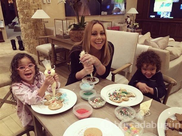 Mariah Carey'in mutlu aile tablosu...