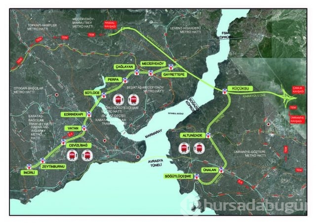 '3 Katlı Büyük İstanbul Tüneli'