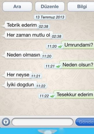 Birbirinden ilginç WhatsApp konuşmaları