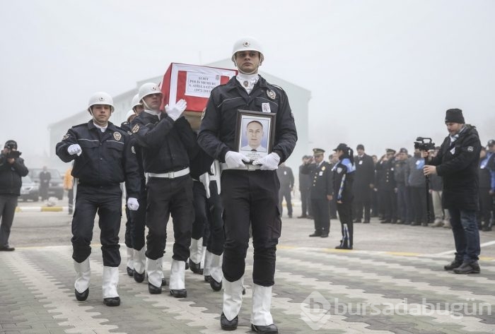 Şehit babaya son bakış...	