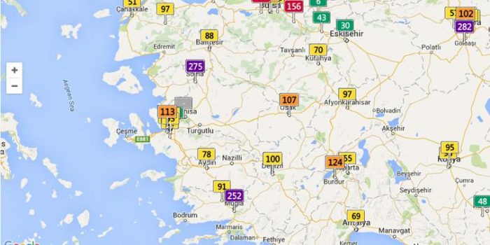 İl il, bölge bölge hava kirliliği rakamları