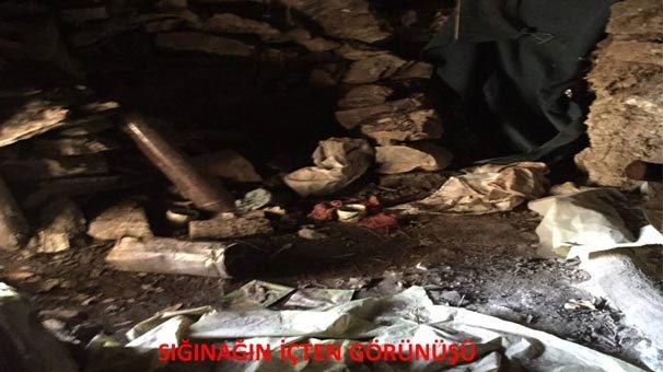 İşte o PKK'lıların sığınağı