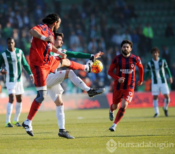 Bursaspor-Mersin İdmanyurdu maçından kareler