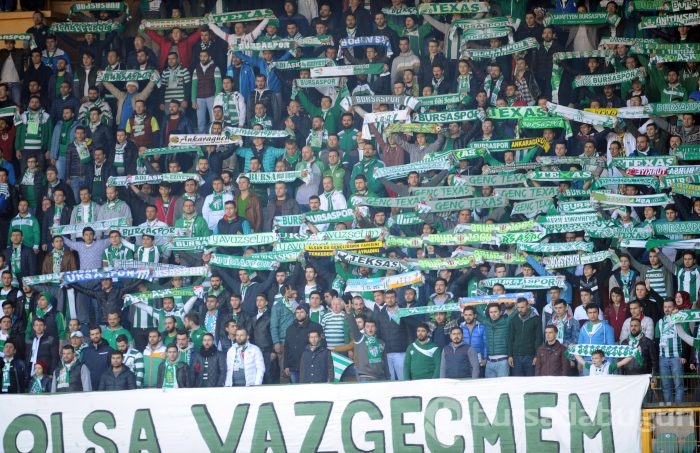 Bursaspor-Mersin İdmanyurdu maçından kareler