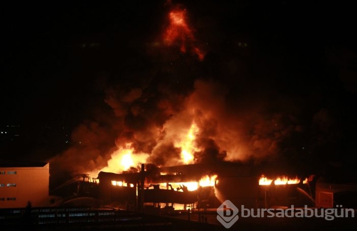 Bursa'da dev yangın! Alevler gökyüzüne ulaştı...