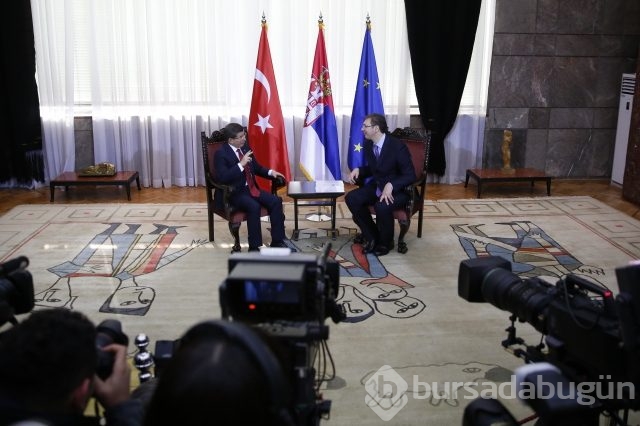Başbakan Davutoğlu Sırbistan'da