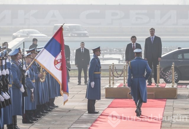 Başbakan Davutoğlu Sırbistan'da