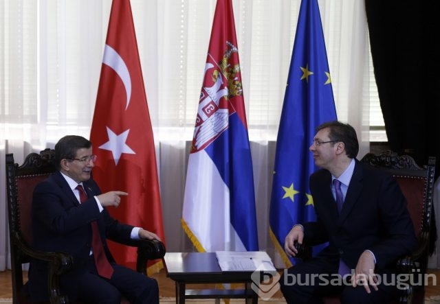 Başbakan Davutoğlu Sırbistan'da