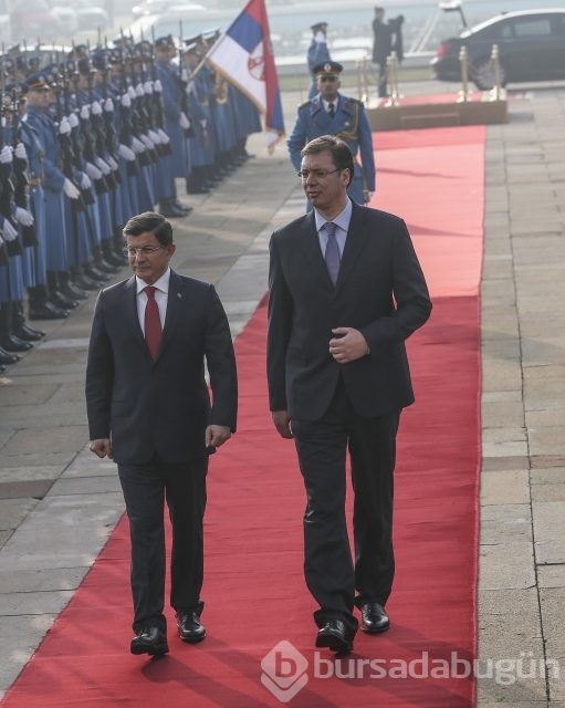 Başbakan Davutoğlu Sırbistan'da
