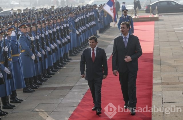 Başbakan Davutoğlu Sırbistan'da