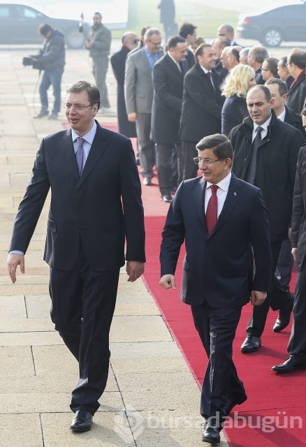 Başbakan Davutoğlu Sırbistan'da