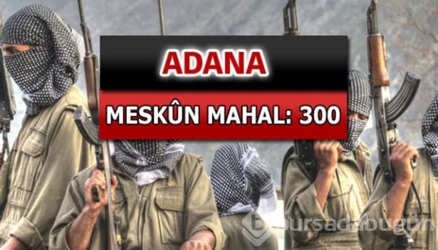 İşte PKK'lı hainlerin il il dağılımı