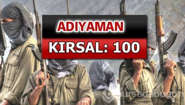 İşte PKK'lı hainlerin il il dağılımı