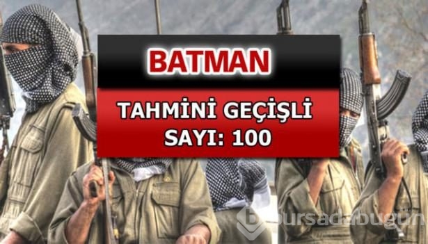 İşte PKK'lı hainlerin il il dağılımı