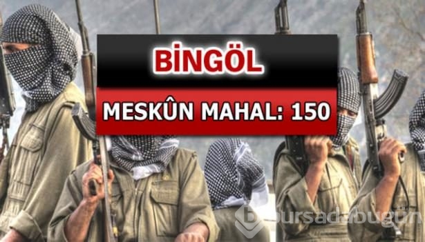 İşte PKK'lı hainlerin il il dağılımı