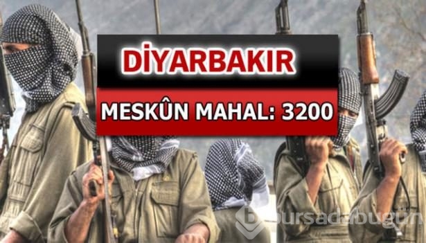 İşte PKK'lı hainlerin il il dağılımı