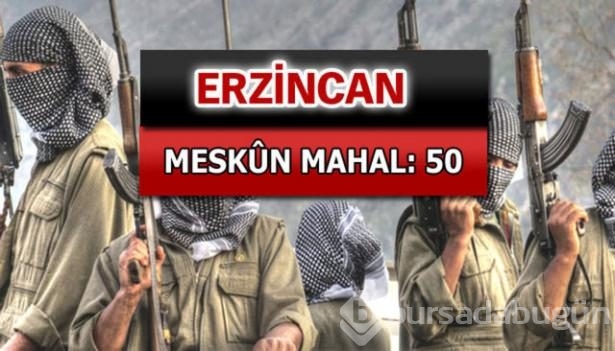 İşte PKK'lı hainlerin il il dağılımı