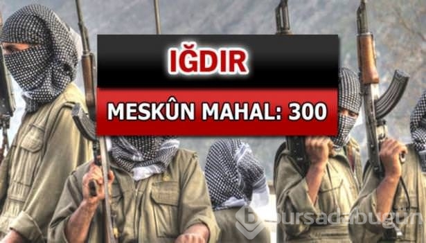 İşte PKK'lı hainlerin il il dağılımı