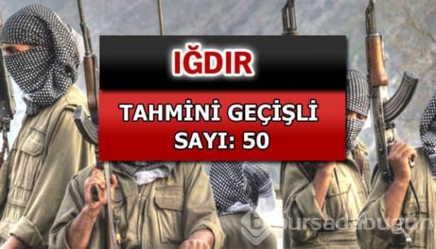 İşte PKK'lı hainlerin il il dağılımı
