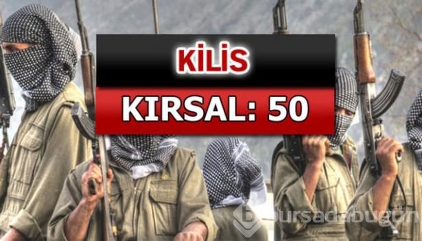 İşte PKK'lı hainlerin il il dağılımı