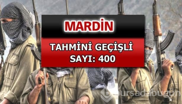 İşte PKK'lı hainlerin il il dağılımı