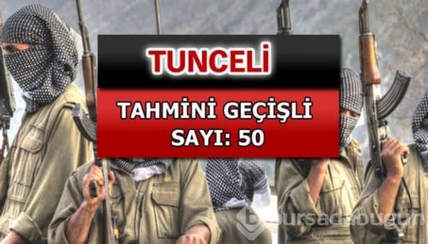 İşte PKK'lı hainlerin il il dağılımı
