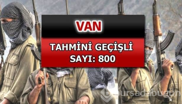 İşte PKK'lı hainlerin il il dağılımı