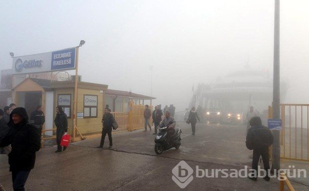 Çanakkale Boğazı'nda yoğun sis