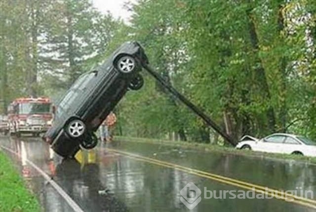 En ilginç trafik kazaları