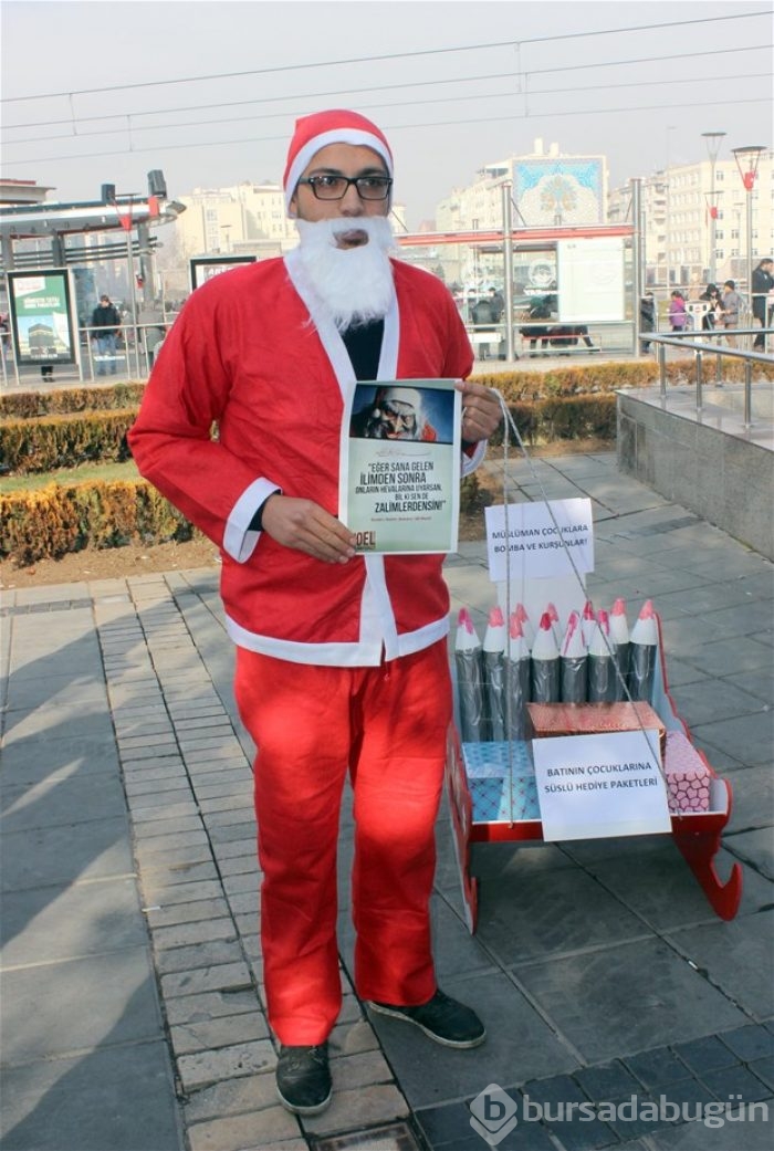 Kayseri'de "Noel" protestosu