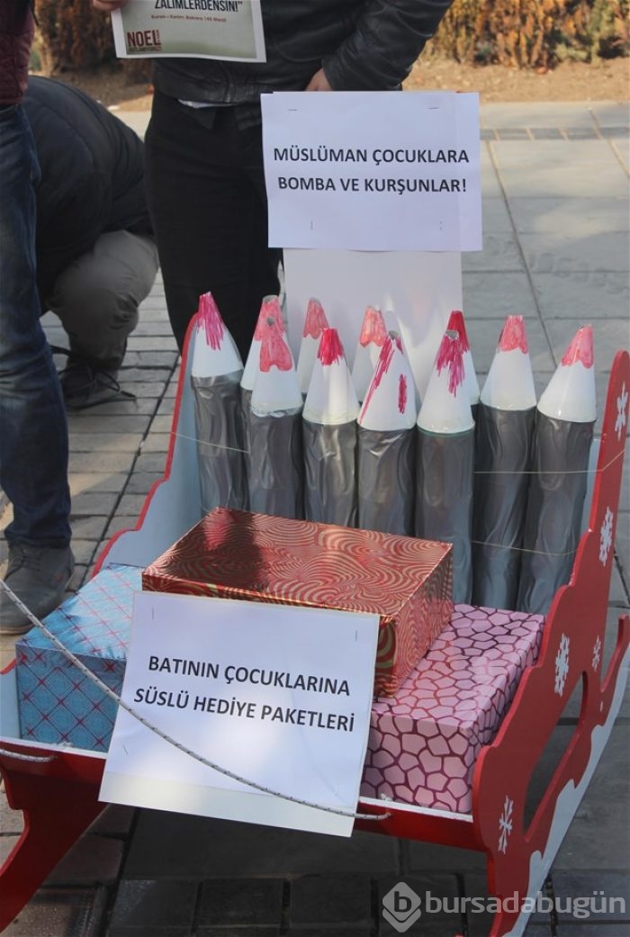 Kayseri'de "Noel" protestosu