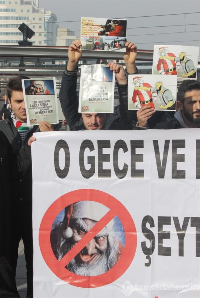 Kayseri'de "Noel" protestosu
