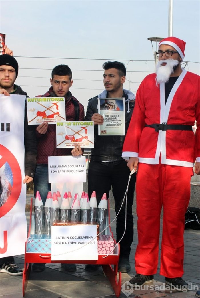 Kayseri'de "Noel" protestosu