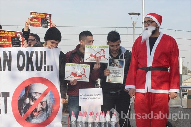 Kayseri'de "Noel" protestosu