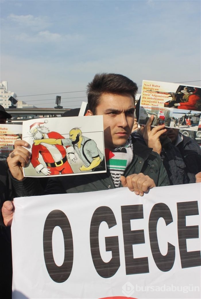 Kayseri'de "Noel" protestosu