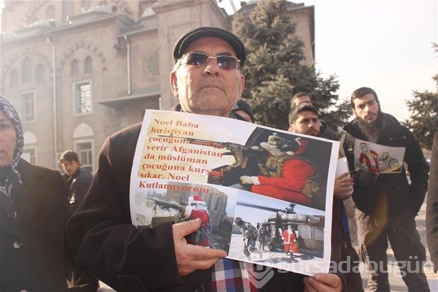 Kayseri'de "Noel" protestosu