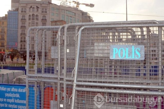 Taksim Meydanı'nda yılbaşı öncesi bariyerli önlem