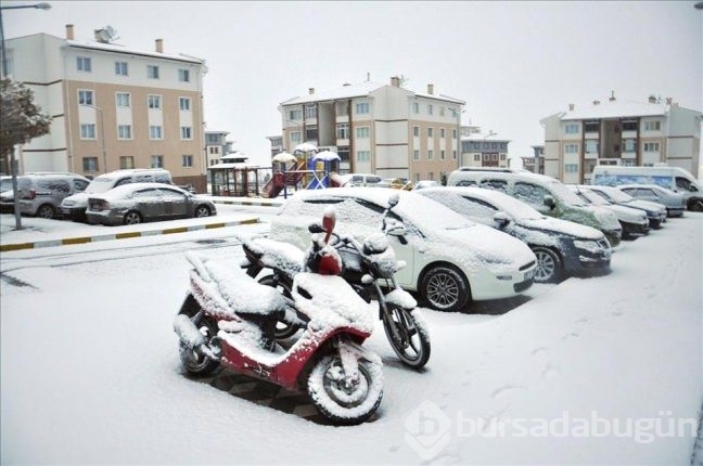 Ülke'nin dört bir yanından kar manzaraları