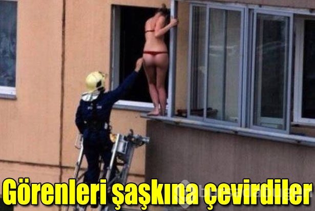Görenleri şaşkına çevirdiler
