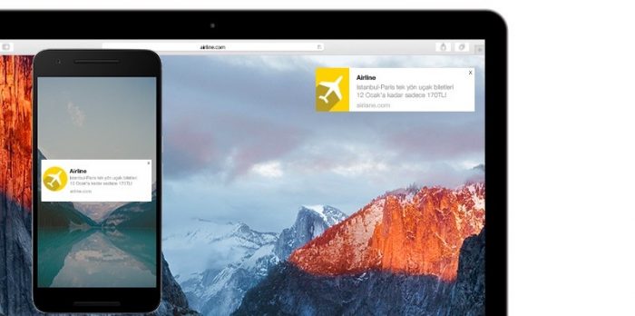 Push Notification masaüstü ve dizüstü bilgisayarlara da geliyor