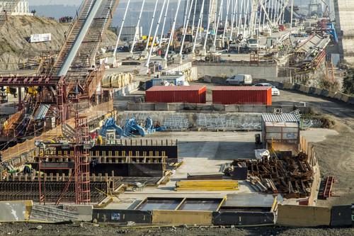 Üçüncü köprüde çalışmalar sürüyor
