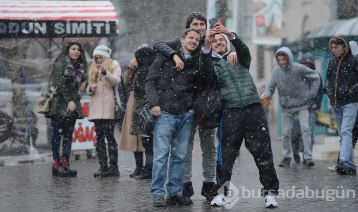 Bursa'dan kar manzaraları